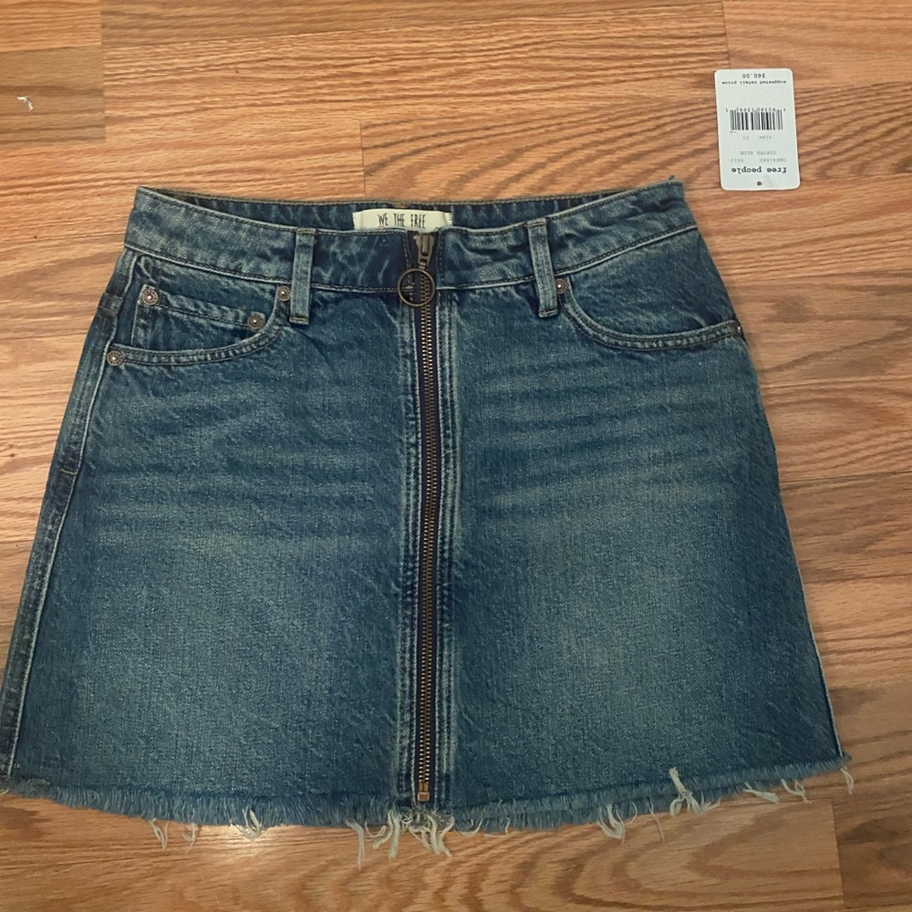 Free people Jean skirt